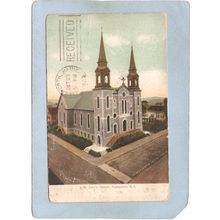 Rhode Island Pawtucket Postcard St John's Church Undivided Back~1102