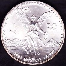 1994 Mexico 1 Ounce Silver Coin