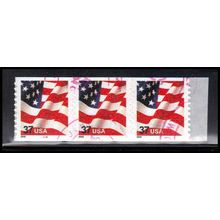 Used 3632 37c U.S. Flag Very Fine CNP+1 Left 9999 Perf 9 1/2 PA3901