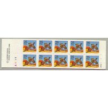 2283a Bk158 25c Pheasant Very Fine MNH 2 Pane/10 P# A1111 L00299 (2)