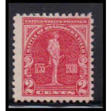 688 2c Battle of Braddock Just Clears MNH O2678