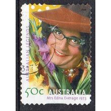 Australia 2006 Aust Legend Barry Humphries - Mrs Edna Everage,1973 50c s/a Used