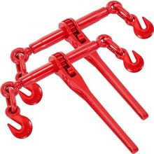 9215LBS 3/8" 1/2" Ratchet Binders 9,215 LBS Secure Working Load, G70 Hooks ...