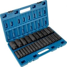 Impact Socket Set 1/2 Inches 26 Piece Impact Sockets, Deep Socket, 6-Point S...
