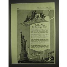 1917 A.B.A. Traveler's Cheques Ad - To New York