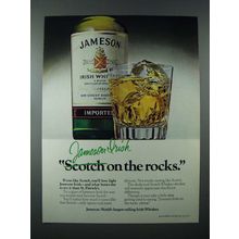 1978 Jameson Irish Whiskey Ad - On the Rocks