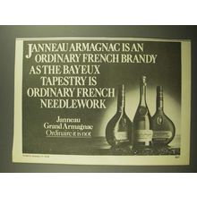 1978 Janneau Grand Armagnac Brandy Ad - The Bayeux Tapestry