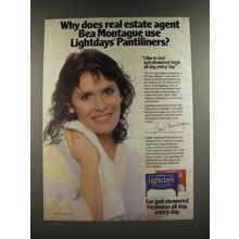 1986 Kotex Lightdays Pantiliners Ad - Real Estate Agent Bea Montague