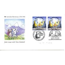 AUSTRALIA 1988 FDC Joint issue with New Zealand 2 stamps (SG 1149) - Sydney 2000