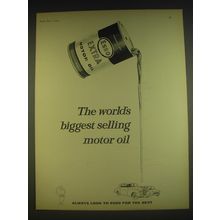 1963 Esso Extra Motor Oil Ad - The world's biggest selling motor oil