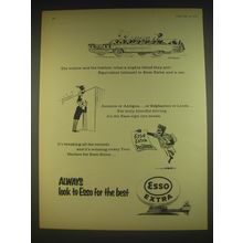 1963 Esso Extra Petrol Ad - The willow and the leather, what a mighty blend