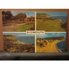 multiview, SIDMOUTH, Devon. used postcard by J. Salmon 1982 postmark =