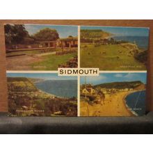 multiview, SIDMOUTH, Devon. used postcard by J. Salmon 1982 postmark #