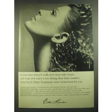 1968 Estee Lauder Fresh-Water Treatments Ad - If your face doesn't feel clean