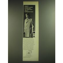 1974 A&S London Fog Maincoat Ad - Don't expect every raincoat to perform like