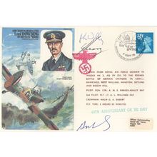 Lord Dowding Swastika War VE Day Military Hand Signed FDC