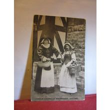 TYPES OF COSTUMES OF SHAKESPEARE'S ENGLANDunused antique postcard by W H Smith =