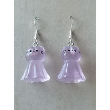 Luminous Cat Charms Glow in the Dark Resin Pendants Cute Kitten Earring