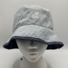 Women’s Reversible Kangol Bucket Hat New With Tags Gray/ Blue Plaid - One Size