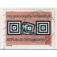 1978 AUSTRIA sg1817 6s BLACK AND ORANGE-BROWN FINE USED (GAP1)