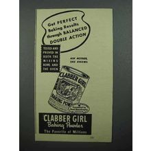 1944 Clabber Girl Baking Powder Ad - Double Action