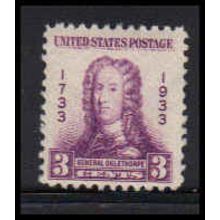 726 3c General Oglethorpe Fine MNH Z1041