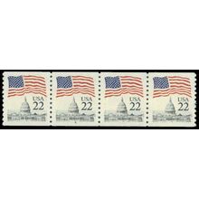 2115 22c U.S. Flag Very Fine MNH PNC 4/4 R0034