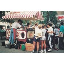 York Ice Cream Van Yorkshire 1980s Dairy Tranport Vendor York Postcard