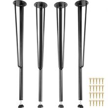Hairpin Metal Table Legs 28 Inch Desk Legs Set of 4 Heavy Duty Bench Legs 3-...