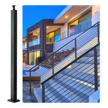 Cable Rail Post Level Deck Stair Post 42 x 1.97 x 1.97" Cable Handrail Post ...