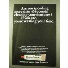 1971 Dentu-Creme Toothpaste Ad - Spending More
