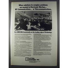 1980 Litton AMECOM Division Ad - Electronic Warfare