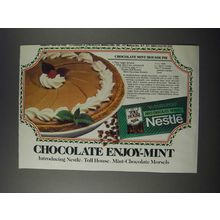 1986 Nestle Mint-Chocolate Morsels Ad - Chocolate Mint Mousse Pie recipe