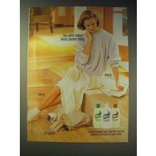 1989 Suave Skin Lotion Ad - No skin lotion feels better here, here, here