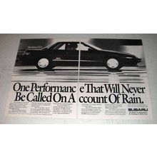 1989 Subaru XT-6 Car Ad - Never Called Account of Rain