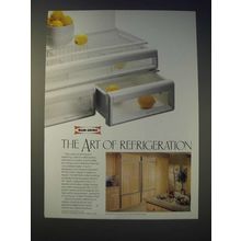 1989 Sub-Zero 500 Series Refrigerator Ad - The art of refrigeration
