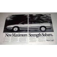 1989 Subaru Legacy Car Ad - New Maximum Strength