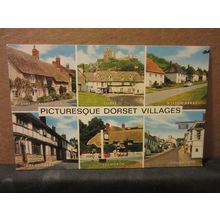 multiview, PICTURESQUE DORSET VILLAGES. unused postcard by J. Salmon =