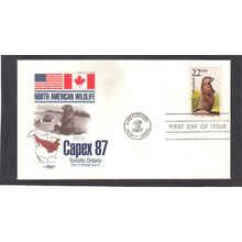 FDC Artmaster 2307 22c Woodchuck (Cachet-U/A) CV40098