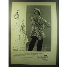 1949 Bergdorf Goodman Ad - Dinner Pajamas, Peignoir, Hearth-and-Homecoat