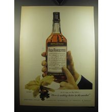 1947 Old Forester Bourbon Ad - As it says on the label