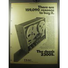 1975 Teac 2300S Tape Deck Advertisement - There are 159,090 reasons to buy it