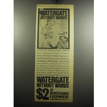 1975 Watergate Without Words Book Advertisement - Edited by Jean-Claude Suares