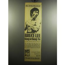 1975 Bruce Lee King of Kung-Fu Book by Felix Dennis and Don Atyeo Advertisement