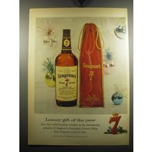 1957 Seagram's Seven Crown Whiskey Ad - Luxury gift of the year