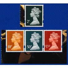 Platinum Jubilee DY42 MPIL Machins - 2p 10p 50p £1.50 - M21L MNH