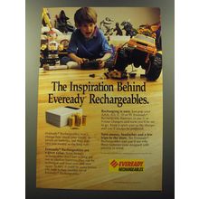 1992 Eveready Rechargeable Batteries Ad - The inspiration behind rechargeables