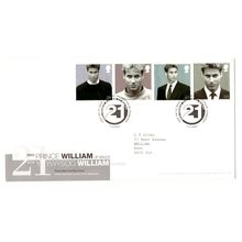 GREAT BRITAIN 2003 21ST BIRTHDAY PRINCE WILLIAM SET OF 4 ON FIRST DAY COVER