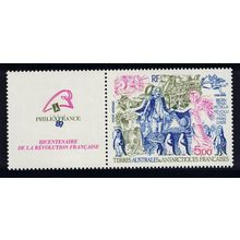 FSAT TAAF French Revolution with label 1989 MNH SG#256 MI#256