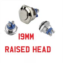 Metal Waterproof 19mm max 250V/3A Push Button Momentary Horn Switch Start